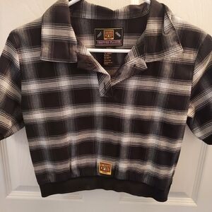 *SOLD* FB County Flannel Crop Top